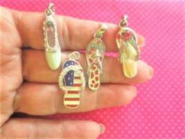 Vintage Flip flop pendants charms SET OF 4 - €8,59 EUR+