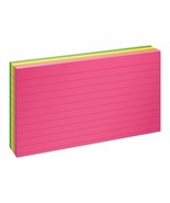 Oxford Neon Index Cards, 3&quot; x 5&quot;, Ruled, Assorted Colors, 100 Per Pack (... - £14.40 GBP