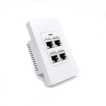 4 Port in-Wall Gigabit PoE Extender with IEEE 802.3bt Uplink - Power Over Ethern - £123.48 GBP