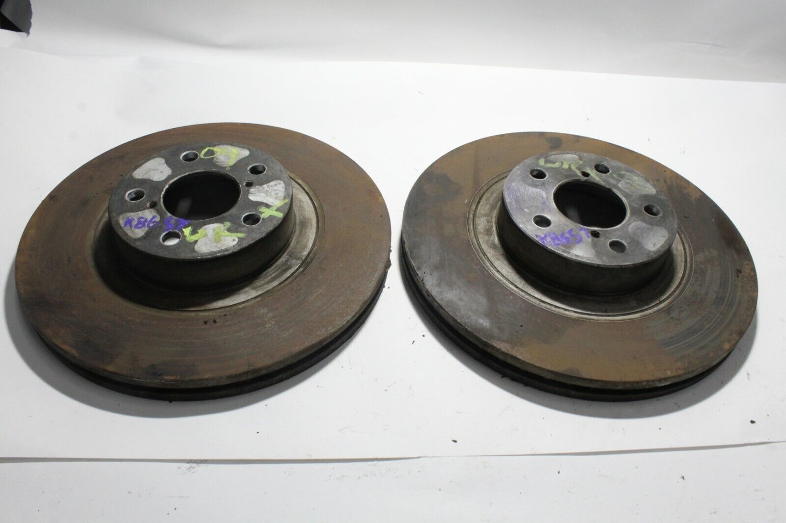 2008-2014 SUBARU WRX IMPREZA FRONT RH LH DISC BRAKE ROTORS PAIR (2) K8657 - $68.79