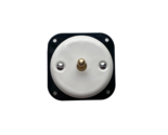 Porcelain Toggle Switch Inner Part Flush 1 Gang Two-Way White Diameter 2.7&quot; - $24.73