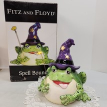 Fitz and Floyd &quot;Spell Bound&quot; Cookie Jar EUC..Frog/Witch Halloween 2006 R... - £93.28 GBP