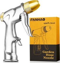 Fanhao Upgraded Garden Hose Nozzle Sprayer, 100% Heavy Duty Metal, Patio... - $34.93