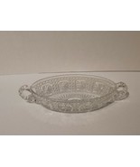 Vintage Imperial Glass  Amelia Clear Handled Celery Dish - $315.05 MXN