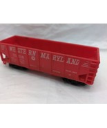 *Damaged* Vintage Red Western Maryland 70018 Model Train Car 4 1/2&quot; - $14.84