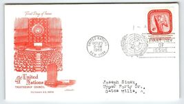 Scott #1137 1959 United Nations Trusteeship Council 4c First Day Cover FDC - $8.09