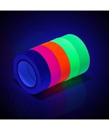 6 Color Neon Glowing Tape Fluorescent Uv Blacklight Glow Dark Tape For P... - £12.45 GBP