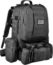 60L Military Tactical Rucksack - Durable Pack for Hiking, Travel, and Su... - $89.05