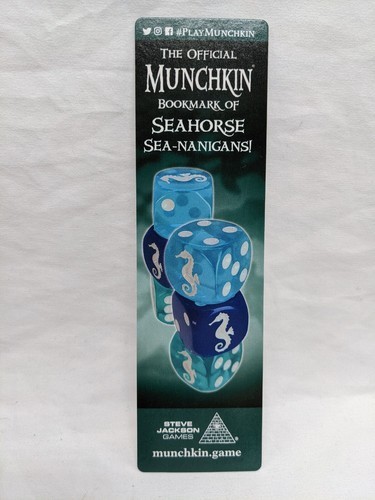 Munchkin The Official Bookmark Of Seahorse Sea-Nanigans! Promo - $17.82
