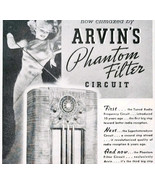 1937 Arvin Radio Phantom Prince Advertisement Vintage Home Sound DWQQ5 - $27.34 CAD