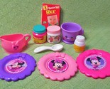 10 PIECE BABY DOLL FOOD DISHES LOT PRETEND PLAY REALISTIC PLASTIC TOY AS... - $4.50