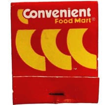 Convenient Food Mart Vintage Matchbook Corner Store Collectible 1990 E34m2 - $373.45 MXN