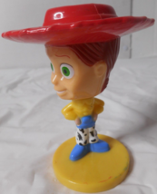 Disney Pixar 3&quot; Toy Story Cowgirl Jessie Bobble Head Toy Kelloggs Cereal Works - £6.35 GBP