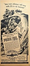 1944 PENNZOIL - 100% Pure Pennsylvania-Solider&#39;s Jeeps-Vintage Print Ad-... - $11.71