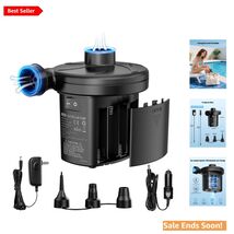 Ultimate Travel Air Pump: Battery, AC &amp; DC Powered - Ideal for All Infla... - $36.58