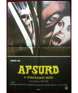 1981 Original Movie Poster Rosso Sangue Absurd Italy Horror Newton Eastm... - £21.23 GBP