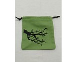 Dnd RPG Green Druid Nature Branch Dicebag Acessory 4&quot; X 4 1/2&quot; - £17.88 GBP