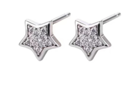 New shining star ear buckle niche design hundred matching zircon point d... - £15.48 GBP