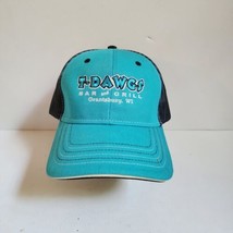 Snapback Trucker Hat T-Dawgs Bar Grill Grantsburg WI Baseball Cap Blue O... - £7.45 GBP