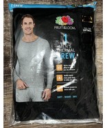 Fruit of the Loom ~ Thermal Top Shirt Base Layer Long John Black Waffle ~ M - $16.16 CAD