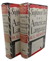 H. L. Mencken The American Language : Book Club Edition - £84.98 GBP