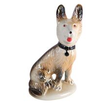 Vintage German Shepherd 8&quot; Ceramic Figurine Luster Paint Finish 1950s-60... - €23,99 EUR