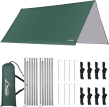 Wadeo Camping Tarp With Poles, Waterproof And Lightweight Tent Hammock, Picnic). - £36.24 GBP