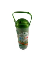 Schlitterbahn Water Park Collectible Souvenir Cup w Lid Whirley Green Or... - £9.47 GBP