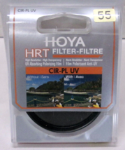 Hoya HRT 55mm Circular Polarizer/UV Absorbing Filter - W/Case - £9.68 GBP