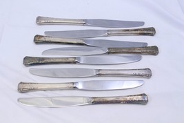 1881 Rogers Oneida Del Mar Dinner Knives 9.25&quot; Silverplate Lot of 8 - $25.47