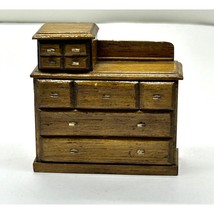 Dollhouse Miniature House of Miniature Antique Dresser Replica 1:12 Furniture - £29.65 GBP