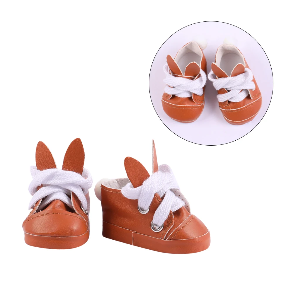 UCanaan BJD Shoes 1/6 1/4 BJD Dolls Accessories PU Leather With  Ear Fashion Sho - £119.22 GBP