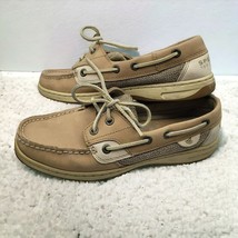Sperry Top Sider Boat Shoe Women 6.5 Leather 9276619 Summer Slip On Casual Brown - £21.35 GBP