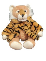 RB Collections Plush Tiger With Striped Jacket 13&quot; Stuffed Animal Jungle Pal - £21.88 GBP