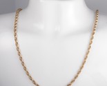 14K Yellow Gold Twisted Circle Cable Rope Twisted Chain Necklace 15.9 Gr... - $1,499.99