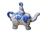 Japanese tea pot Elephant Blue and White ceramic china porcelain sake te... - £30.05 GBP