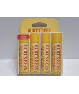 New Burt&#39;s Bees Beeswax Lip Balm With Vitamin E &amp; Peppermint Lip Care 4 ... - £3.13 GBP