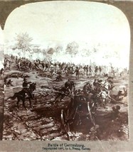Civil War Battle of Gettysburg by Louis Prang Univeral View Co Stereoview 1887 - £24.92 GBP