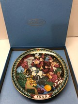 Bing &amp; Grondahl SIGNED Santa Claus 1989 Workshop First Edition Plate - $29.70
