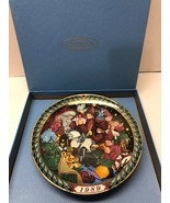 Bing &amp; Grondahl SIGNED Santa Claus 1989 Workshop First Edition Plate - £23.30 GBP