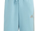 adidas Men&#39;s 3-Stripes 10&quot; Fleece Shorts Preloved Blue-XL - $21.99