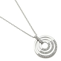 Authentic Swarovski Circle Pendant in Rhodium - $88.11