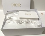 DIOR Large Gift Box 12x9x4 inch with White Ribbon Envelope Confetti - $34.95