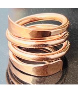 Pure Copper Wrap Ring , Finger Ring, Solid Copper Ring , Healing Copper ... - $47.99