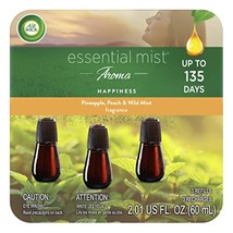 Essential Mist Refill, 3 Ct, Happiness, Essential Oils Diffuser, Air Fre... - $25.99