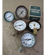 RARE antique / vintage gauge lot x5 Marshalltown Ashcroft Marsh psi - £74.63 GBP