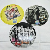 Lot of (3) 1950s Arts Entertainment Circle Cardboard Collectables With F... - $16.03