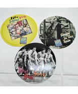 Lot of (3) 1950s Arts Entertainment Circle Cardboard Collectables With F... - $16.03