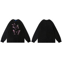 Streetwear Hip Hop Washed Black T Shirt Oversized  Graphic Harajuku T-Shirt 2022 - £119.89 GBP