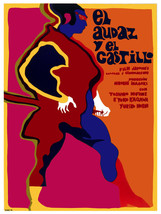 El Audaz y el Castillo vintage Film POSTER.Graphic Design.Art Decoration... - $17.82+